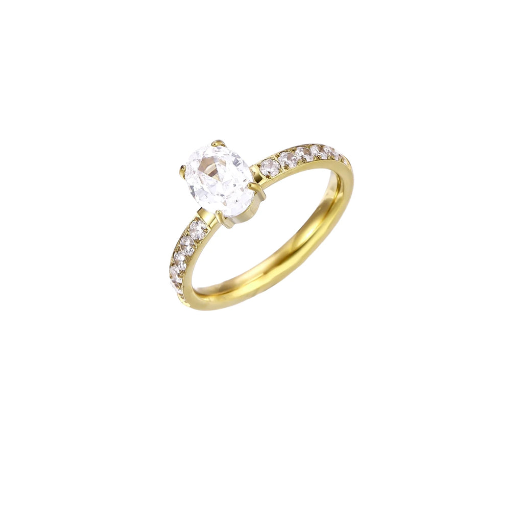 Pavé Glow Solitaire Ring