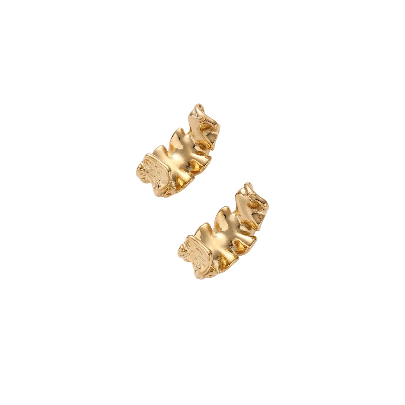 Liquid Gold Ripple Earrings