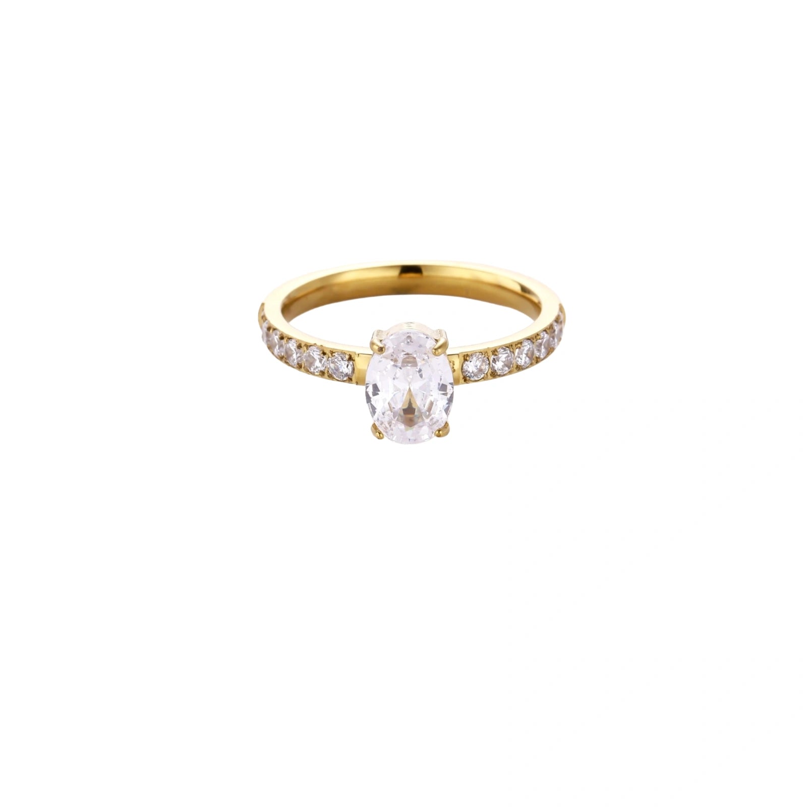 Pavé Glow Solitaire Ring