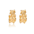Liquid Gold Ripple Earrings