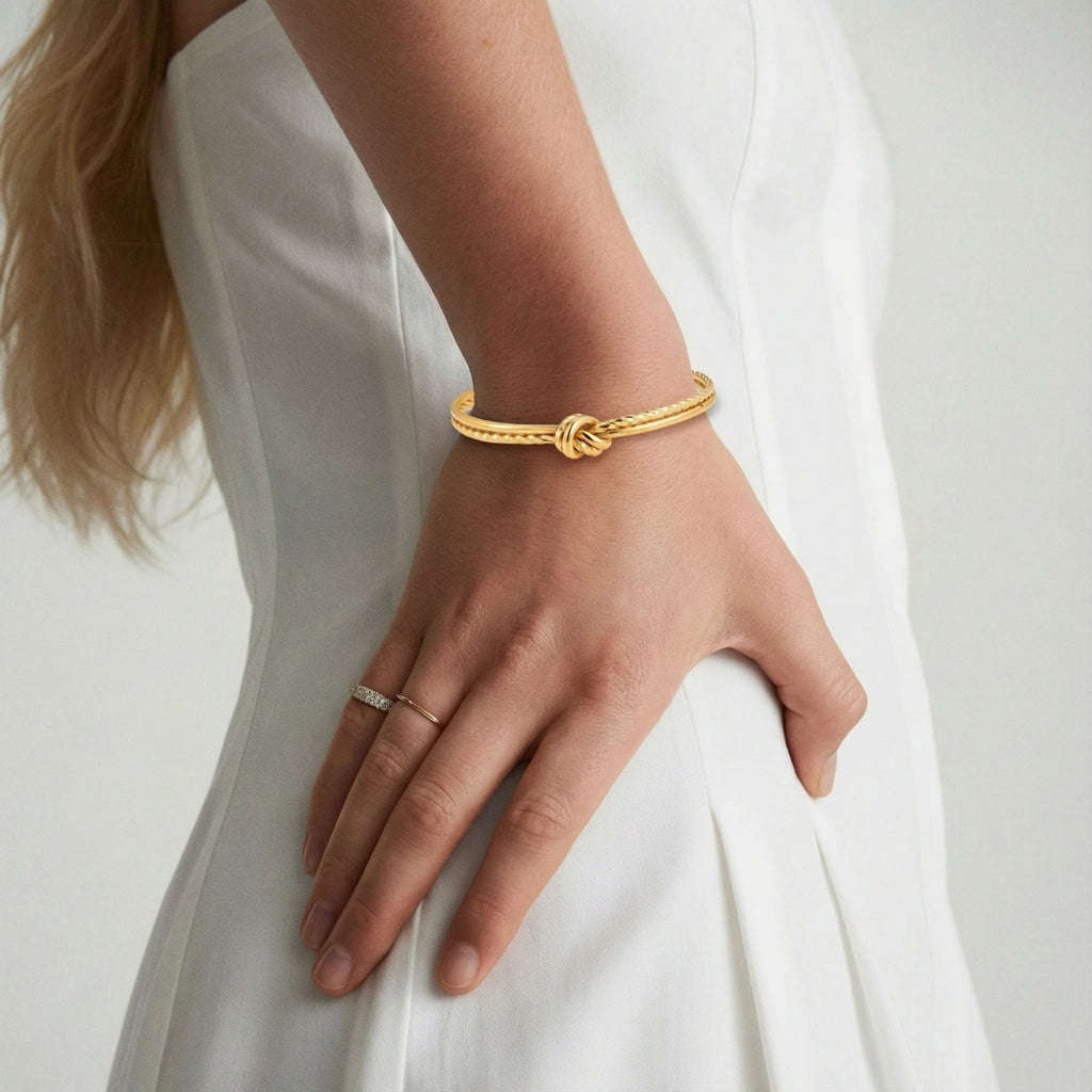 Golden Knot Cuff