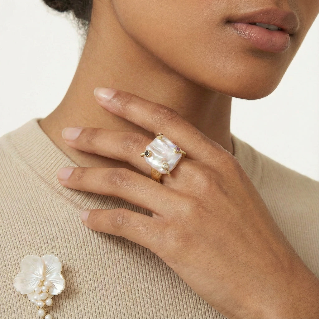 Wanderlust Pearl Ring