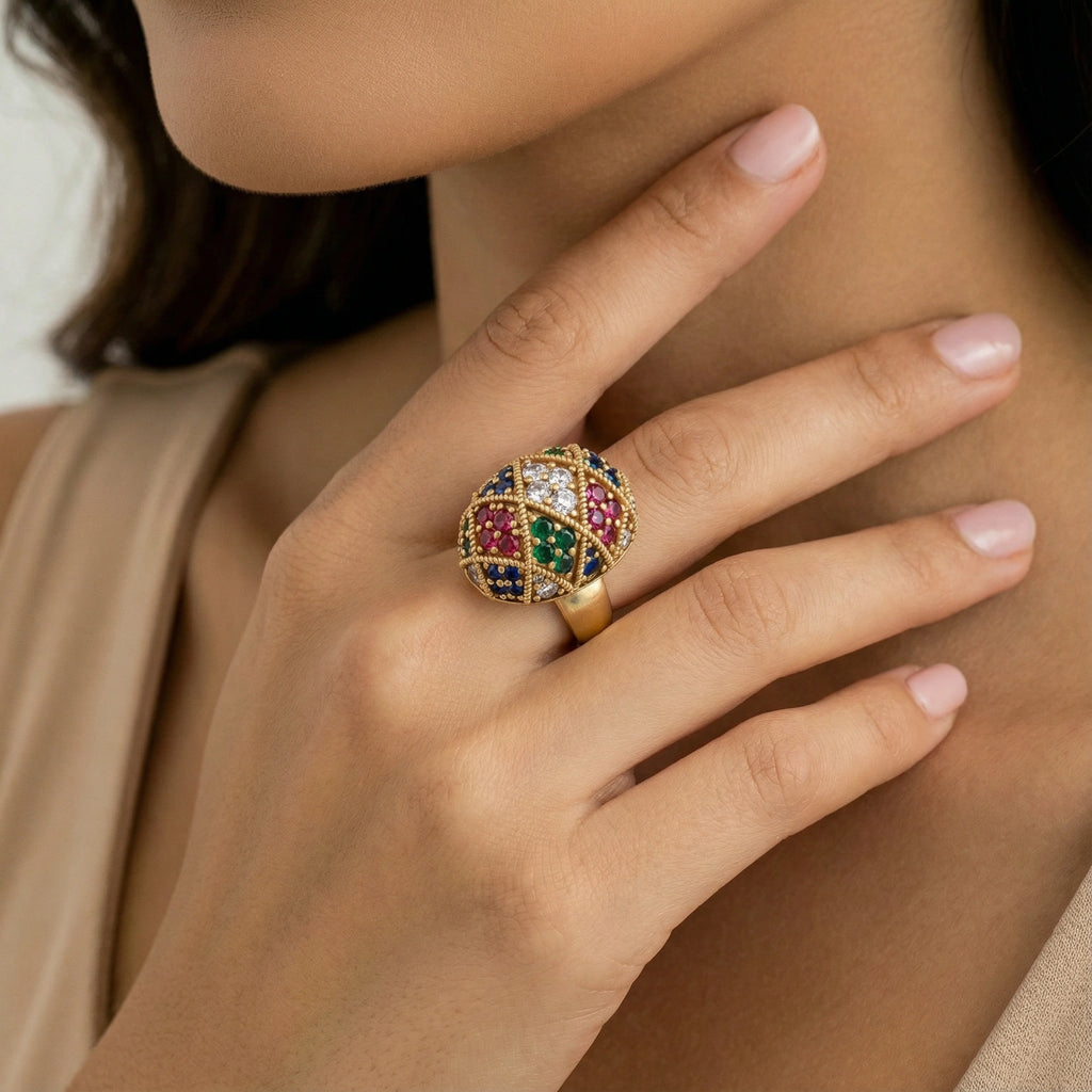 Mosaic Dome Ring