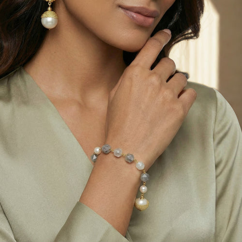 Baroque Pearl Crystal Bracelet